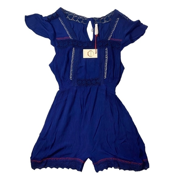 Anthropologie Raga Skyler Embroidered Romper NWT - Picture 1 of 9